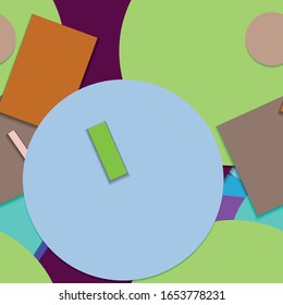 Flat material design - Creative vector trend seamless.