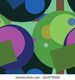 Flat material design - Creative vector trend seamless.