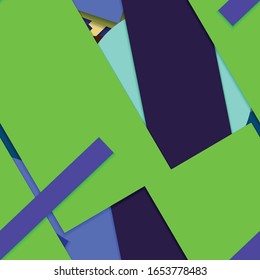 Flat material design - Creative vector trend seamless.