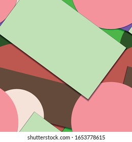 Flat material design - Creative vector trend seamless.