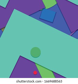 Flat material design - Creative vector trend seamless.