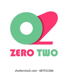 Flat Material Zero And Two logo.