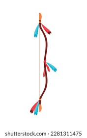 Ilustración vectorial de plumas mayas o indias