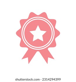 Flat Medal Icon Symbol Vector Illustration