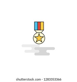 Flat Medal Icon. Vector