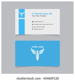 Flat medical card with Symbol