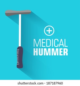 flat medical hummer background. vector illustration concept