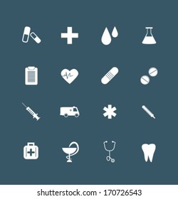 Flat medical icon