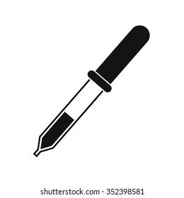 Flat medical icon dropper on a white background for you web and mobile design
