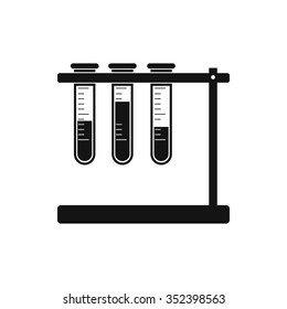 Flat medical icon tubes on a white background for you web and mobile design