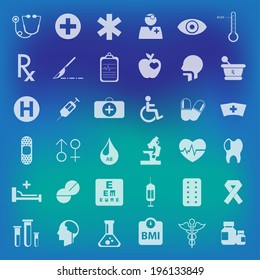 Flat Medical Icons set