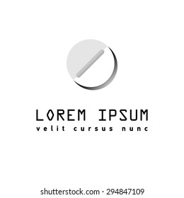 Flat medical pill icon.Can be use for advertising hospital, market, pills shop, medical clinic, pharmacy.
