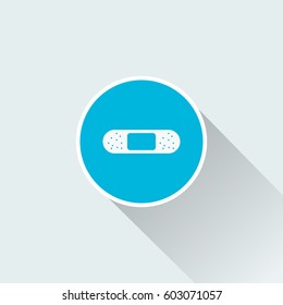 flat medical plaster icon