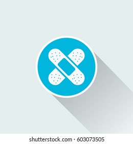 flat medical plaster icon