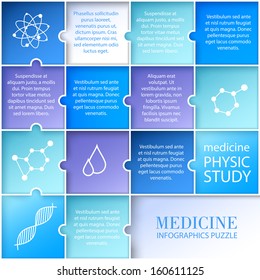 Flat medicine infographic design. Vector illustration.