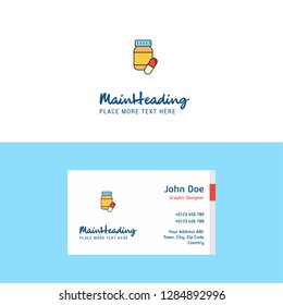 Flat Medicine Logo and Visiting Card Template. Busienss Concept Logo Design