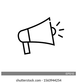 flat megaphone icon.vector Illustration symbol, eps 10