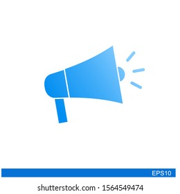 flat megaphone icon.vector Illustration symbol, eps 10