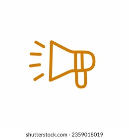 flaches Megaphon-Symbol, Vektorsymbol