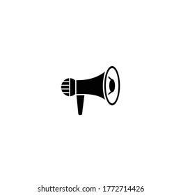 Flaches Megaphon-Silhouette-Icon eps10