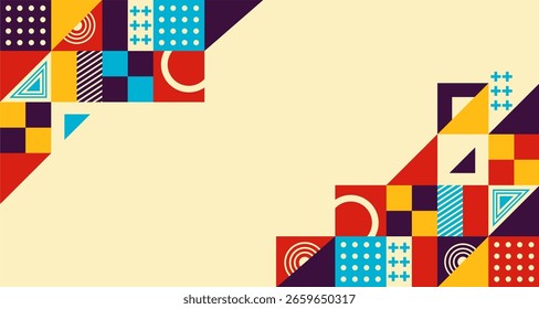 Fundo abstrato geométrico de mênfis plano