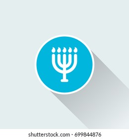 flat Menorah icon