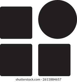 Flat Menu Icon Illustration for Website Navigation