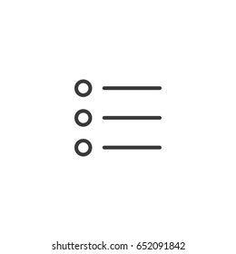 Flat Menu Icon Illustration for Website Navigation
