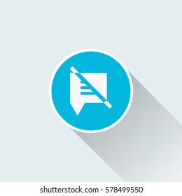 flat message ballon icon 