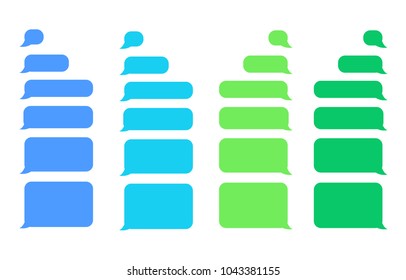 Flat Messages Bubbles
