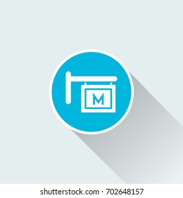 flat metro icon