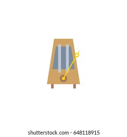 Flat Metronome Element. Vector Illustration Of Flat Rhythm Motion Isolated On Clean Background. Can Be Used As Metronome, Rhythm And Motion Symbols.