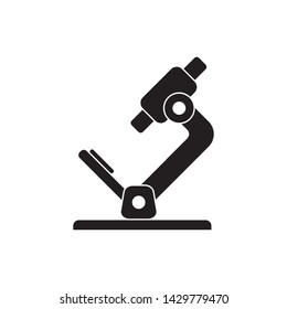 flat microscope icon symbol sign, logo template, vector, eps 10