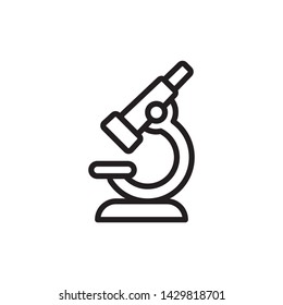 flat microscope icon symbol sign, logo template, vector, eps 10