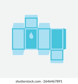 Flat Milk Carton Packaging Template