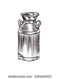 flat milk container over white