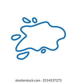 Flat milk splash. Vector illustration. Design elements. Backgrounds for text. Isolated vector shapes.