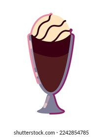 diseño de batido plano sobre blanco