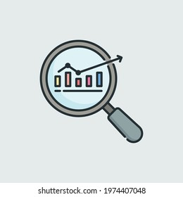 Flat Minimal Analysis Icon Design