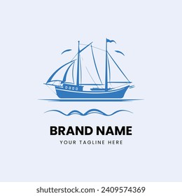 Logo für ein flaches Schiff