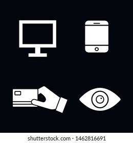 Flat minimal business icon set. Simple vector business icon set. Isolated business icon set for various projects.