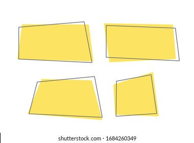 Elementos de diseño de banner de llamada mínima plana en diseño de material 