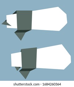 Elementos de diseño de banner de llamada mínima plana en diseño de material 