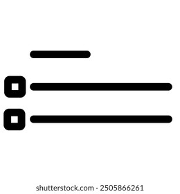 Flat and minimal list icon symbol - Basic user interface list symbol