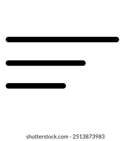 Flat and minimal list icon symbol - Basic user interface list symbol