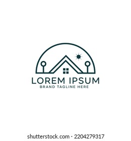 Flat Minimal Real Estate Logo Template