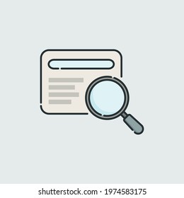 Flat Minimal Search Icon Design