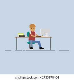 flat minimalist character design vector, for commercial use or editorial use