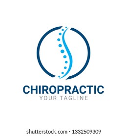 Flat And Minimalist Chiro Or Chiropractic Spine Logo - Can Be Use For Brand That Related To Chiropractic, Chiropractor, Spine Therapy, Etc