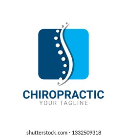 Flat and minimalist chiro or chiropractic spine logo - Can be use for brand that related to chiropractic, chiropractor, spine therapy, etc